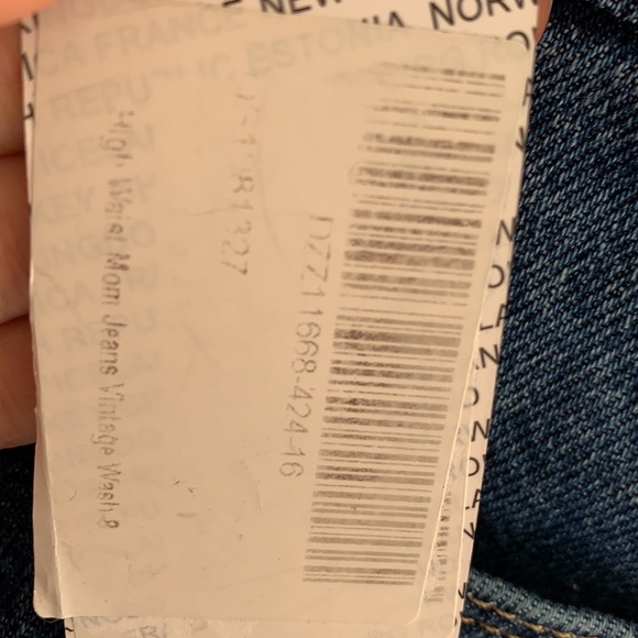 Mom jeans vintage wash no stretch - Picture 6 of 8